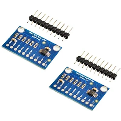 Afbeelding van 2 stuks Ads1115 ADC module 16Bit I2c 4 kanaals ADS 1115 16 bits met versterker voor Arduino RPI