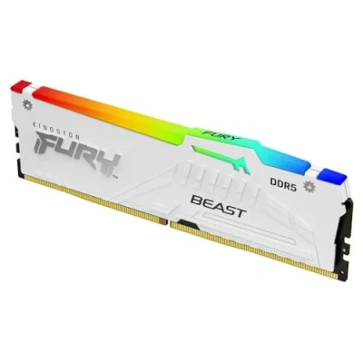 Afbeelding van Onderdelen: Geheugen: Kingston 32GB 5600 DDR5 DIMM FURY B WHT RGB EXPO