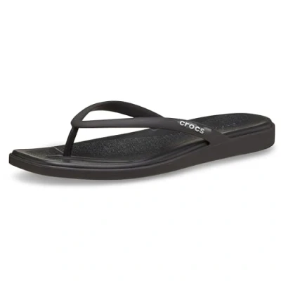 Afbeelding van Crocs Miami Flip teenslippers voor dames, zwart., 41/42 EU