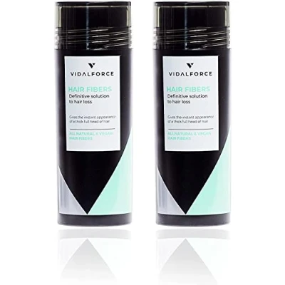 Afbeelding van Haarverdichtingspoeder, haaruitval en haarwortels, natuurlijke keratine microvezels tegen haaruitval, auburn (verpakking van 2 x 30 g = 60 g)