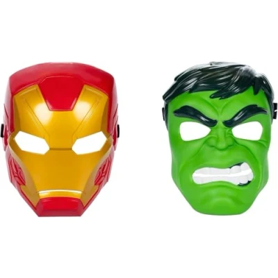 Afbeelding van Multipack Avengers Marvel heldenmaskers, set van 2 Iron Man en Hulk maskers