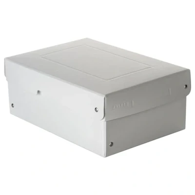 Afbeelding van Falken PureBox Pro Zuurvrije en verouderingsbestendige opbergdoos met deksel, geschikt voor archivering, 100 mm hoog, DIN A5, ISO 9706, 16245 A, gemaakt in Duitsland