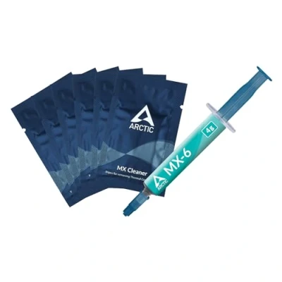 Image de ARCTIC MX 6 (4 g, INCL. Cleaner) Ultime Performance Thermal Paste pour CPU, Consoles, Cartes Graphiques, Ordinateurs Portables, Pâte Thermique, Très Haute conductivité Thermique