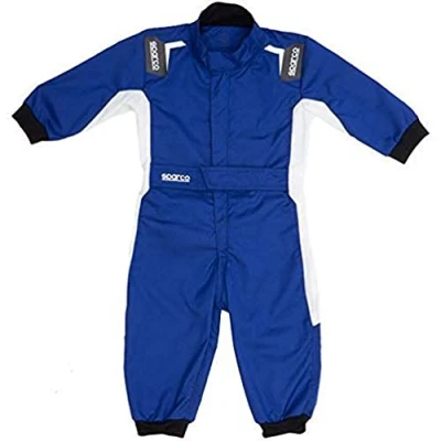 Afbeelding van Sparco Baby Onesie Racepak Replica Blauw Wit / 9 12 maanden