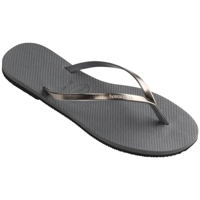 Afbeelding van Havaianas Sandal YOU Metallic Teensandalen, Dames, Maat: 39 40, Grey Natuurrubber