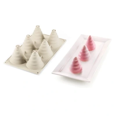 Afbeelding van Silikomart Siliconen Vorm Soffice Incanto (6x) Ø60x70mm