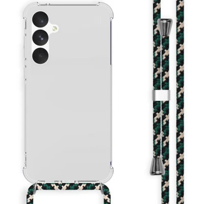 Afbeelding van iMoshion Hoesje Geschikt voor Samsung Galaxy A55 met koord Backcover Groen