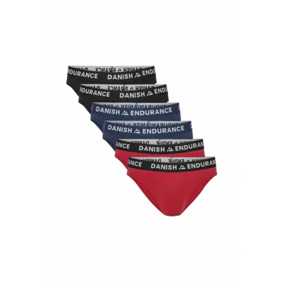 Afbeelding van DANISH ENDURANCE Bamboe Viscose Slips Klassiek Ondergoed voor Heren 6 pack Meerkleurig L