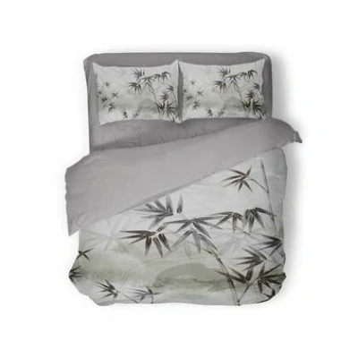 Afbeelding van Eleganzzz Dekbedovertrek Silent Grove Grey 200x200/220cm Micropercal Tweepersoons Dekbedovertrekken