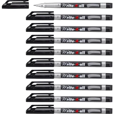 Image de stylo feutre Stabilo Write 4 all à encre permanente pointe fine 0,7mm noir