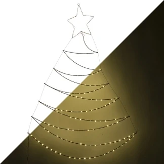 Afbeelding van Deurkerstboom Lumineo (200 Micro LEDS, 117 x 150 cm, Binnen/Buiten)