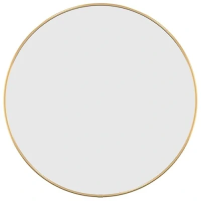 Afbeelding van vidaXL Wandspiegel goud Ø 50 cm rond