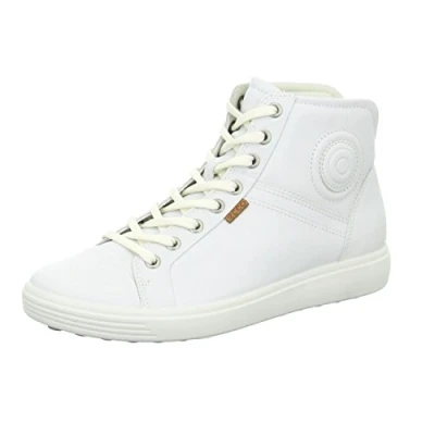 Afbeelding van ECCO SOFT 7 Sneakers hoog, Dames, Maat: 35, White Leer