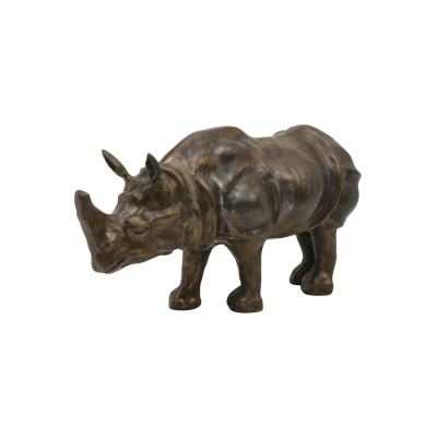 Afbeelding van Light &amp; Living Ornament RHINO 53x22x24cm Brons