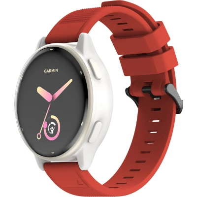 Afbeelding van imoshion bandje Geschikt voor Garmin Fenix 7 / 6 5 Plus Pro Instinct Approach S60 Quickfit Siliconen Rood