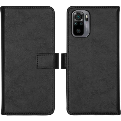 Afbeelding van iMoshion Hoesje Geschikt voor Xiaomi Redmi Note 10 (4G) Met Pasjeshouder Mandala Bookcase Zwart