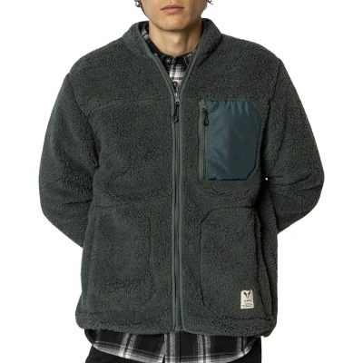 Afbeelding van Fat Moose Fleecejas, Heren, Maat: XL, Beetle green
