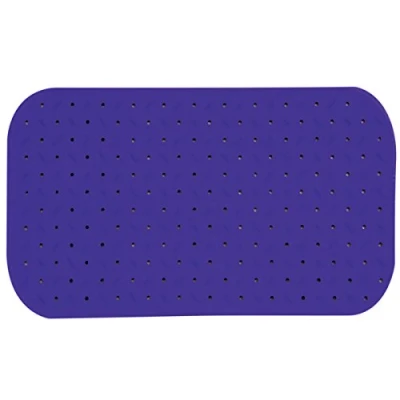 Afbeelding van MSV Douche/bad anti slip mat badkamer rubber paars 36 x 65 cm met zuignappen