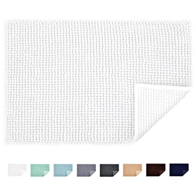 Afbeelding van Badmat, antislip, met chenille microvezel, absorberend, zacht, machinewasbaar, voor douche, toilet, 50x80cm
