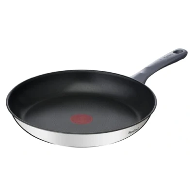 Afbeelding van DAILYCOOK koekenpan, 28 cm, roestvrij staal, geschikt voor alle warmtebronnen, ook inductie