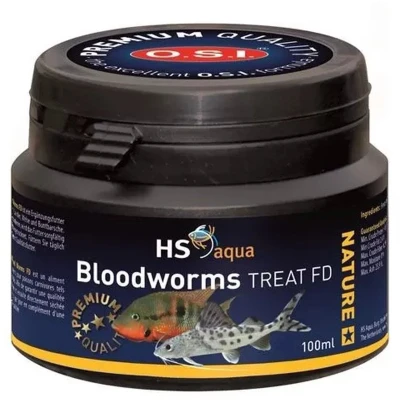 Afbeelding van HS Aqua Bloodworms gedroogde muggenlarven 100 ml
