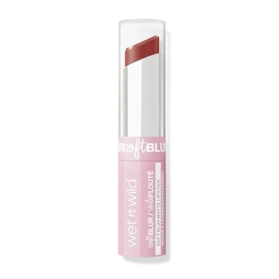 Afbeelding van Wet n Wild Cloud Pout Soft Blur matte Lipstick, lippenstift met niet drogende en langdurige formule, licht hydraterend, nude for love