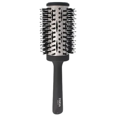 Afbeelding van PARSA Beauty Professionele borstel met werkzame stoffen keratine + biotine (ronde haarborstel 44 mm), voor het gladmaken en verzorgen, krullende haarborstel,