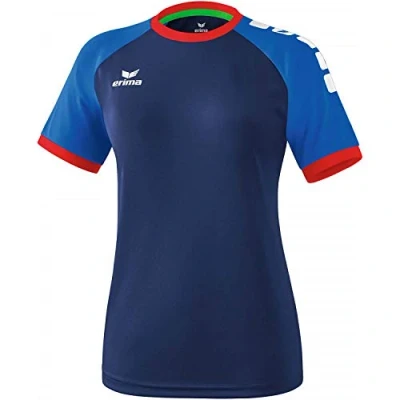 Afbeelding van Erima Zenari 3.0 Shirt Dames New Navy Royal Rood Maat 40
