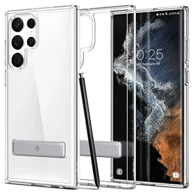 Afbeelding van Spigen Ultra Hybrid S Hoesje Geschikt voor Samsung Galaxy S22 Transparant
