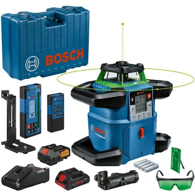 Afbeelding van BOSCH GRL 650 CHVG accu rotatielaser groen in koffer (1x 4,0Ah + lader) 0601061V00