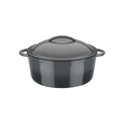Afbeelding van Gietijzeren pan GSW GREY SHADOW 24 cm Rond Inductie Grijs
