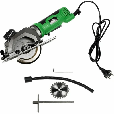 Afbeelding van Hofftech Compacte Handcirkelzaag 480 Watt Ø 115 mm Zaagblad 220 Volt