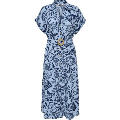Afbeelding van ONLY ONLJAKIRI LINEN SS MIDI SHIRT DRESS WVN Dames Maxi jurken