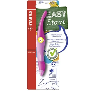 Afbeelding van Rollerpen STABILO Easyoriginal linkshandig roze/lichtroze blister à 1 stuk