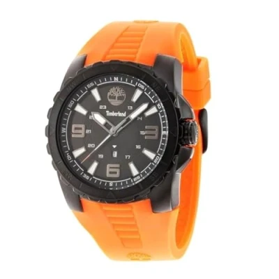 Afbeelding van Timberland Oranje Siliconen Horloge met 5 ATM Waterdichtheid