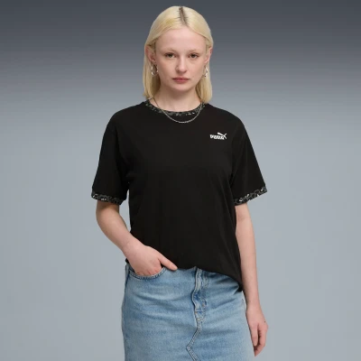 Image de T shirt dÃ©contractÃ© Ã  imprimÃ© animal Essentials Femme