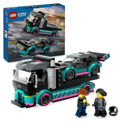 Image de LEGO® City 60406 La voiture de course et le camion transport voitures