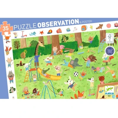 Afbeelding van Djeco puzzel observation speeltuin 35st