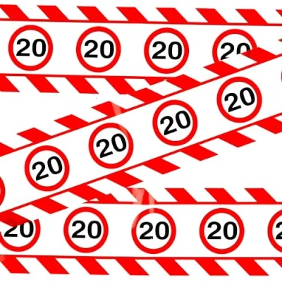 Afbeelding van Verjaardagsdecoratie begrenzingsband 20e verjaardag vrouw decoratie man 20 jaar tafeldecoratie