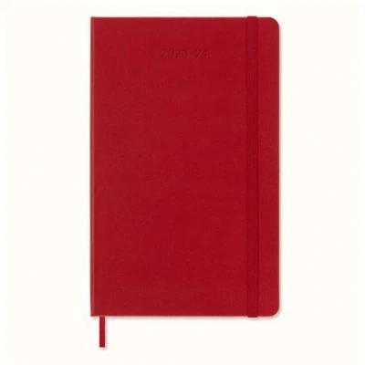 Image de Agenda civil semainier Moleskine Horizontal Grand Format Rouge