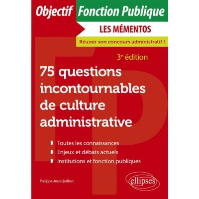 Image de 75 questions incontournables de culture administrative