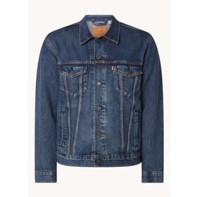 Afbeelding van Levi&#039;s heren THE TRUCKER JACKET BROADWAY TE in de kleur Indigo, maat: XXL