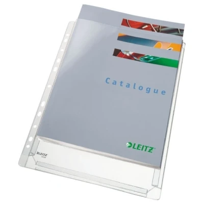 Image de Leitz sachet de 5 pochettes à soufflet perforées en pvc grainé 170 µ capacité 200 feuilles 47563003