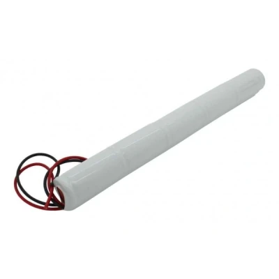 Afbeelding van batterij voor noodlicht NiCd 6.0V 2500mAh L1x5 Baby C met 200 mm kabel aan één zijde vervangt 6 V