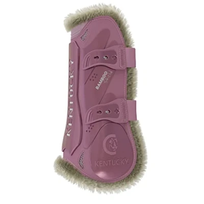 Afbeelding van Kentucky Horsewear Vegan bont Peesbeschermers bamboo elastiek old rose M