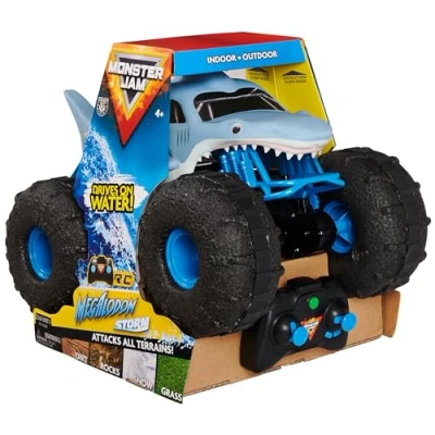 Image de Voiture radiocommandée Monster Jam Megalodon Storm Bleu