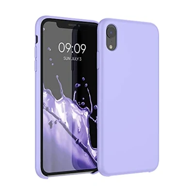 Afbeelding van kwmobile telefoonhoesje geschikt voor Apple iPhone XR Hoesje met siliconen coating Smartphone case in lavendel