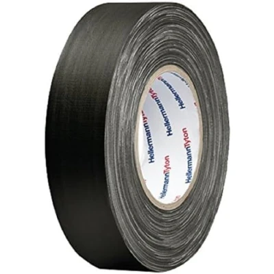 Afbeelding van HellermannTyton HTAPE Tex BK 19x50 712 00504 Textieltape HelaTape Zwart (l x b) 50 m 19 mm 1 stuk(s)