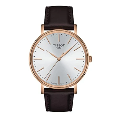 Afbeelding van Tissot Everytime T1434103601100 Horloge Leer Bruin Ø 40 mm