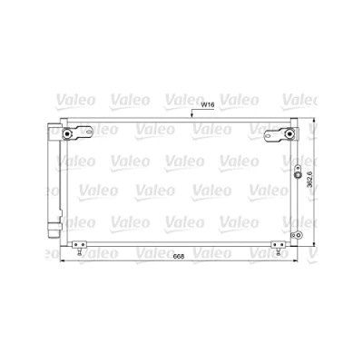 Afbeelding van Valeo Airco condensor 814047
